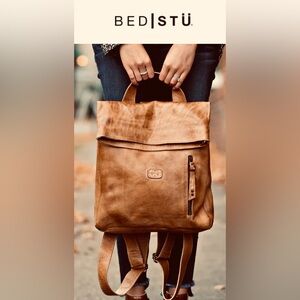 🔥SALE🔥 Bed Stu Howie Backpack Rustic Brown Hand finished Distressed Luxe Leather